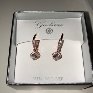 Guiliana Sterling Silver CZ Earrings